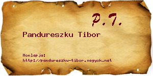 Pandureszku Tibor névjegykártya